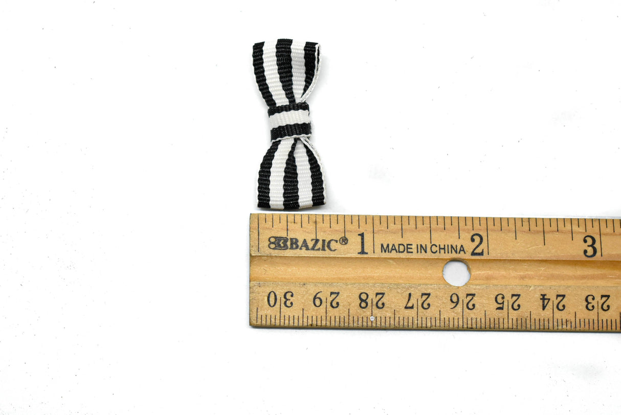 Mini Striped Bow 1.50 x .75