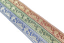 Jacquard Ribbon Floral Metallic 1.25"