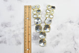 Gemstone Applique Gold Accented 2 Piece