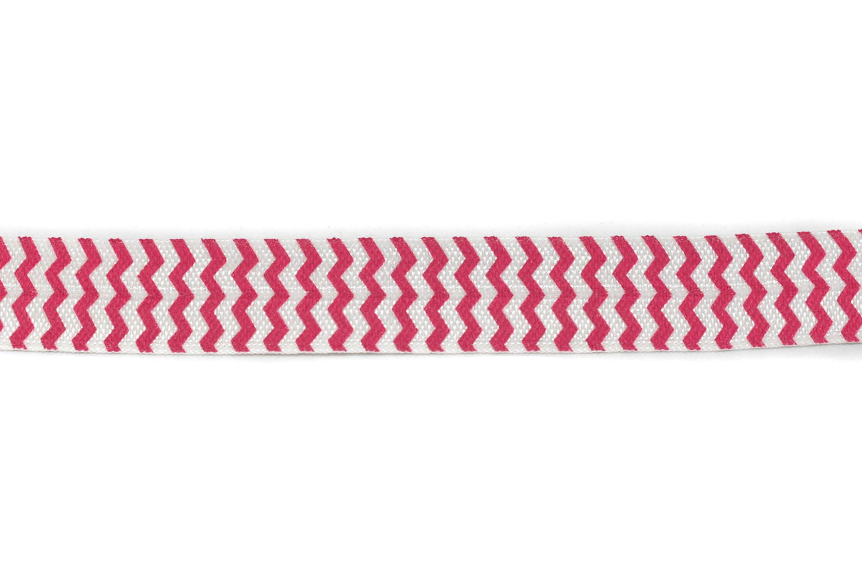 Fold-Over Elastic Chevron Print 0.63"