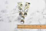 Gemstone Applique Gold Accented 2 Piece