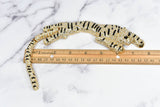 Rhinestone Cheetah Buckle Applique 7 3/4" x 2"