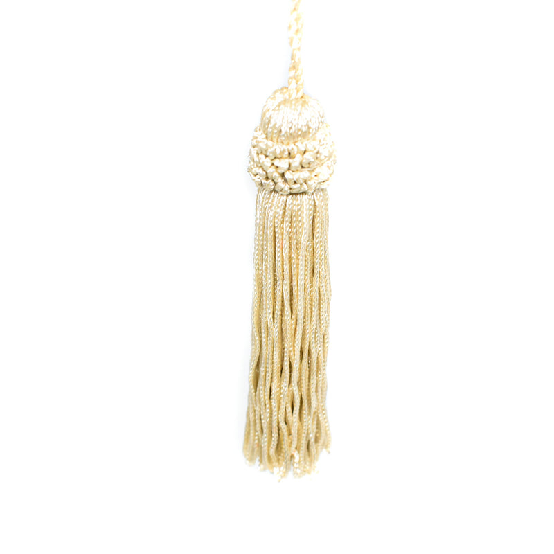 Decorative Tassel Pale Gold 4 Inch