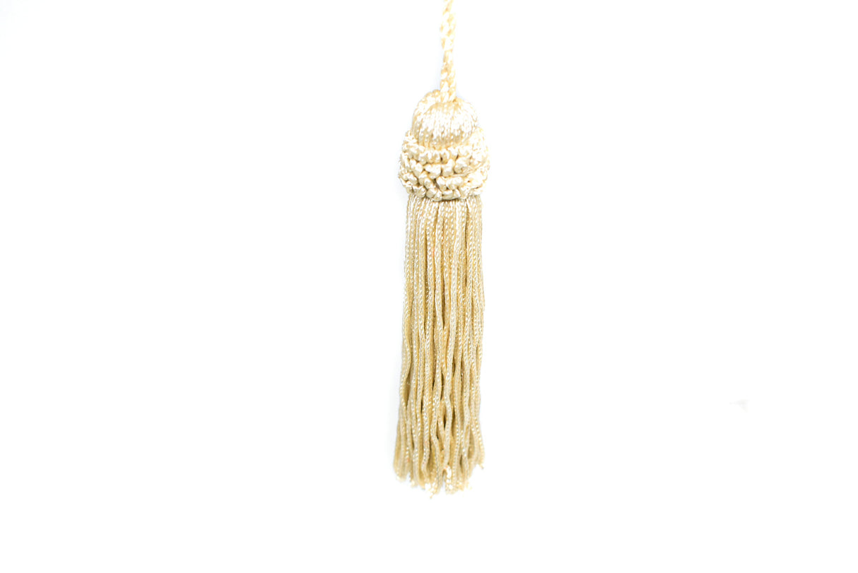 Decorative Tassel Pale Gold 4 Inch