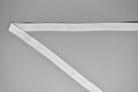 Fold-Over Elastic White 5/8in Roll