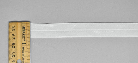 Fold-Over Elastic White 5/8in Roll