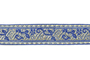 Jacquard Ribbon Floral Metallic 1.25"