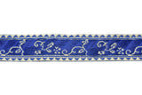 Jacquard Ribbon Floral Metallic 1.25"