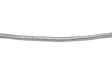 Braided Cord Metallic Silver 4mm 7.5mm
