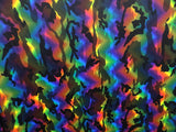 Rainbow Camouflage Polyester Spandex Fabric - Multicolor Camouflage, 58"/60" Width (1 Yard)