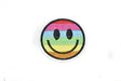 Embroidered Rainbow Smiley Face Iron-On Patch 2"
