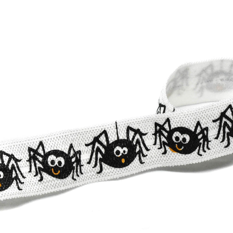 Fold-Over Elastic Spider Print 0.63 Inch