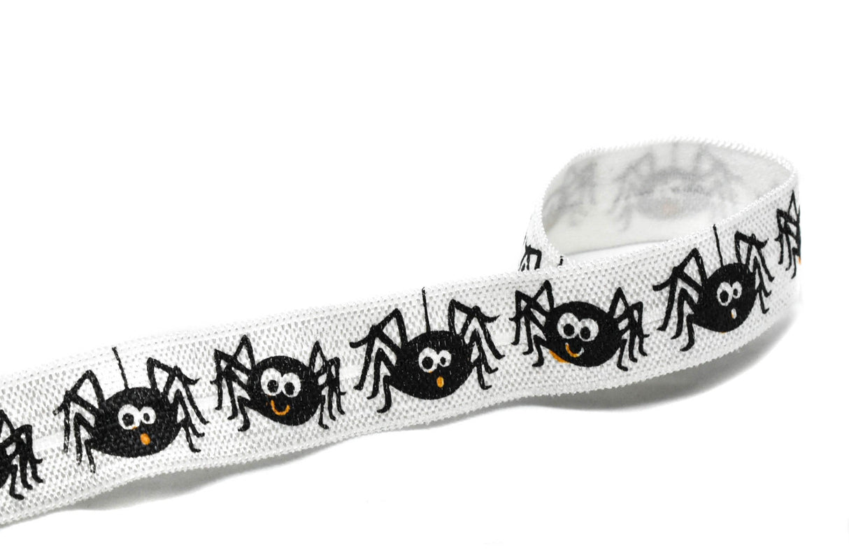 Fold-Over Elastic Spider Print 0.63 Inch