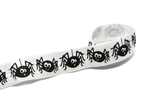 Fold-Over Elastic Spider Print 0.63 Inch