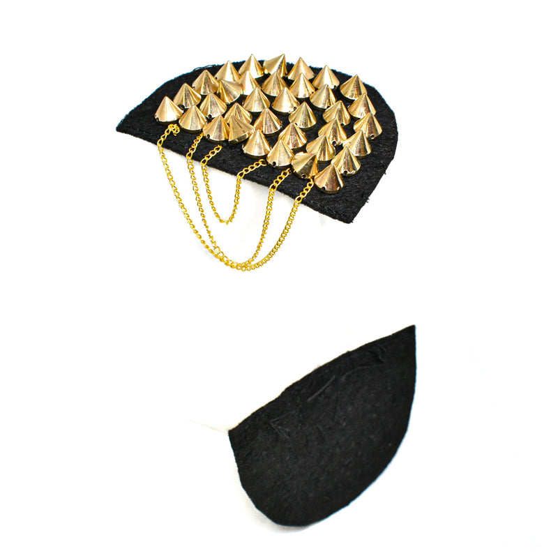 Epaulet Studded Shoulder Chains Gold