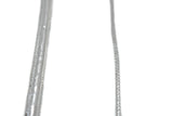 Braided Cord Metallic Silver 4mm 7.5mm