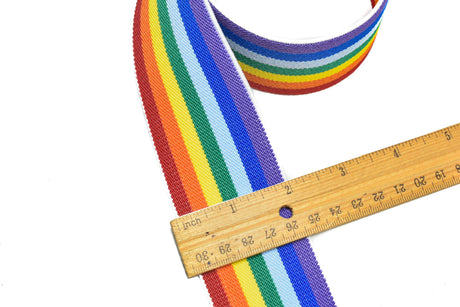 Rainbow Jacquard Elastic Trim 2 Inch