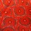 Red Card Bandanna Style Anti Pill Fleece Fabric,