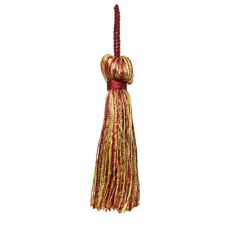 Tassel Red Metallic Gold 4 Inch