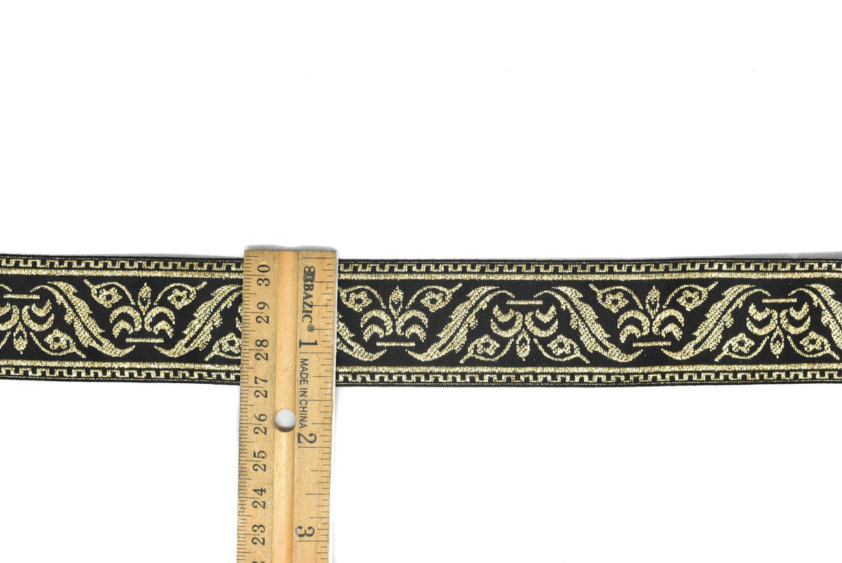 Jacquard Ribbon Metallic 1.40"