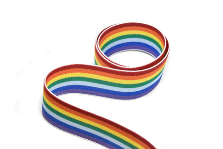 Rainbow Jacquard Elastic Trim 2 Inch