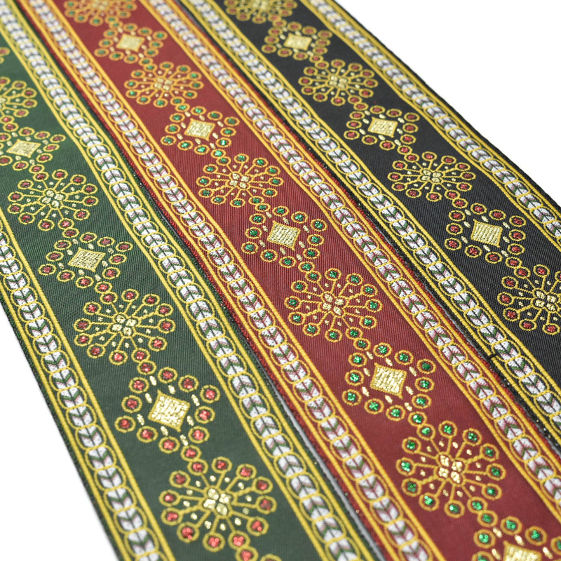 Jacquard Ribbon Circular Diamond 1.75"