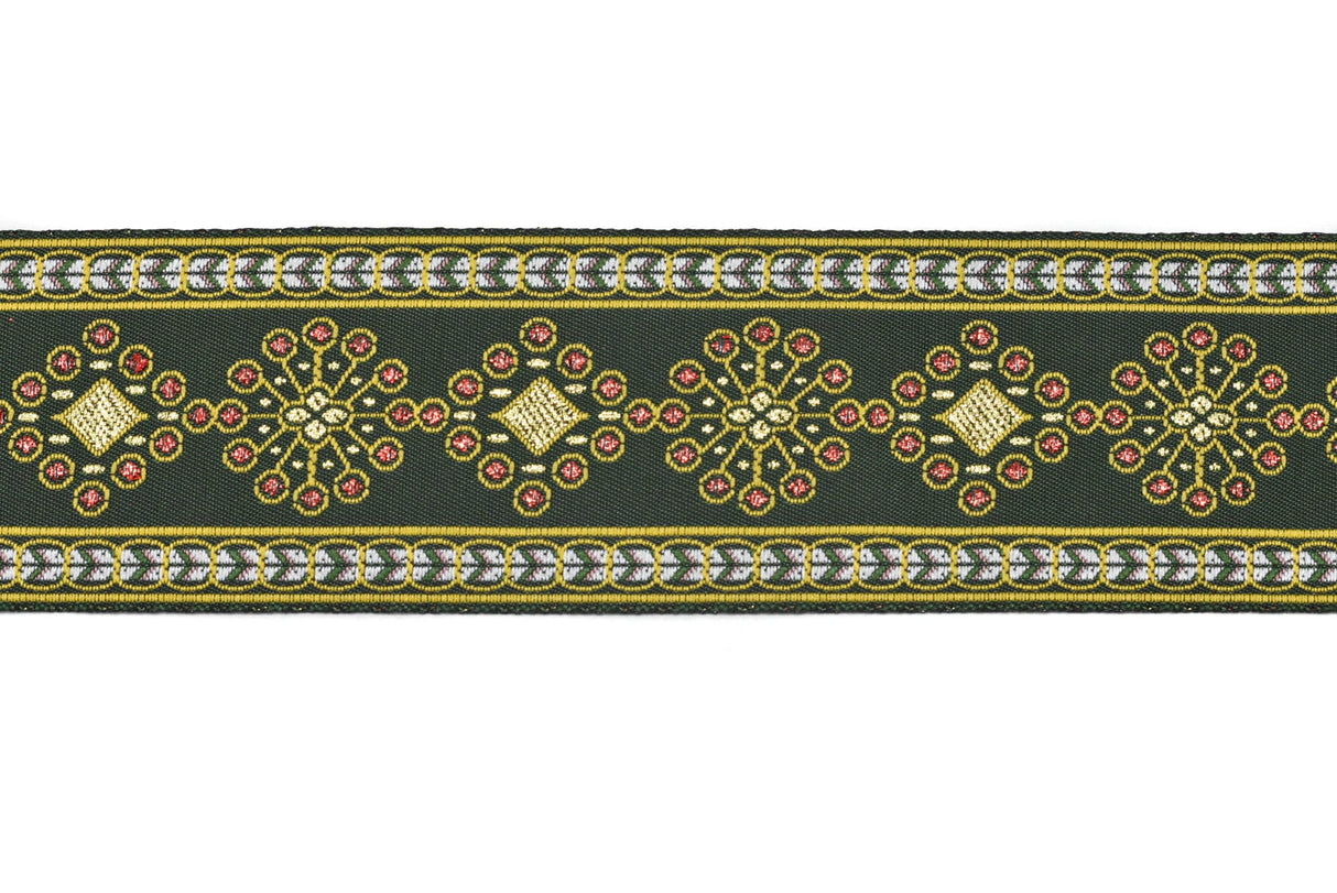 Jacquard Ribbon Circular Diamond 1.75"