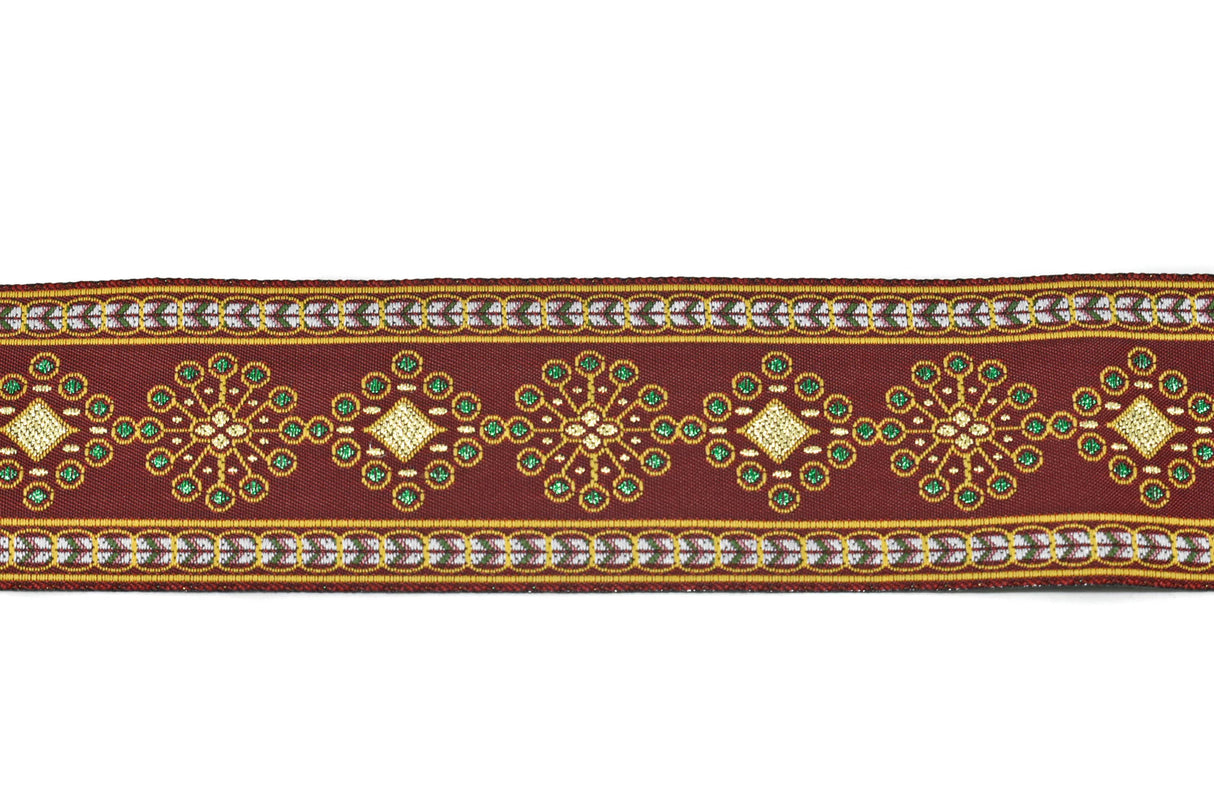 Jacquard Ribbon Circular Diamond 1.75"