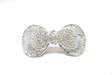Rhinestone Bow Brooch Crystal 2.25" x 1.25"