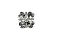 Rhinestone Clover Heart Brooch 1 Inch