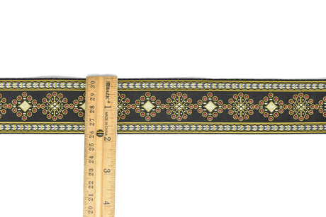 Jacquard Ribbon Circular Diamond 1.75"