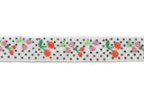 Fold-Over Elastic Cherry Print 0.63"