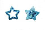 Sequins Heart Star Applique Patch