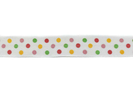 Fold-Over Elastic Polka Dot Print 0.63"