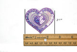 Sequins Heart Star Applique Patch