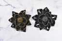 Embroidered Flower Applique Zipper Satin Ribbon