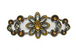 Vintage Flower Buckle Connector Gold 11 x 4.25