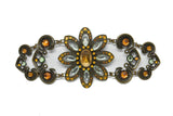 Vintage Flower Buckle Connector Gold 11 x 4.25