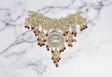 Rhinestone Connector Buckle Gold Dangling 6 x 5