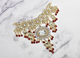Rhinestone Connector Buckle Gold Dangling 6 x 5