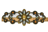 Vintage Flower Buckle Connector Gold 11 x 4.25