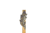Rhinestone Beaded Leaf Applique 5.90 x 2