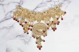 Rhinestone Connector Buckle Gold Dangling 6 x 5
