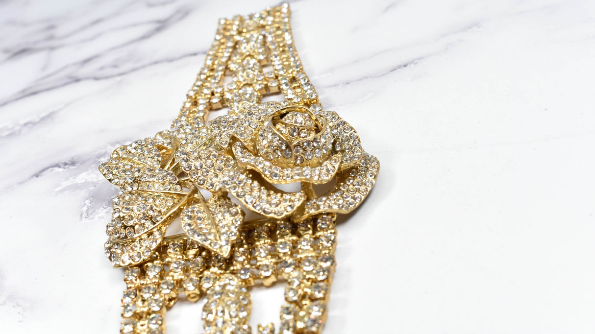 Gold Rhinestone Buckles