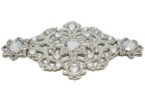 Belt Buckle Floral Silver Connector