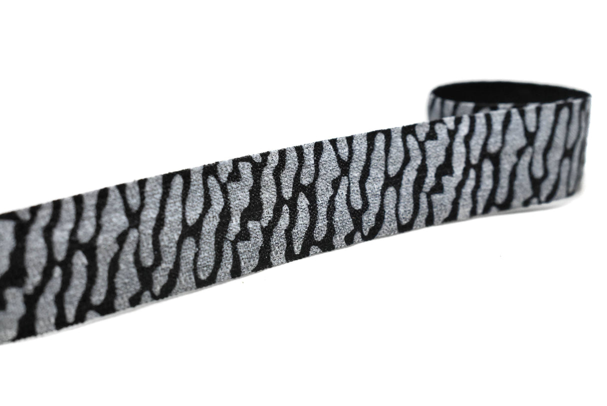 Fold-Over Elastic Trim Pink Leopard 0.63"