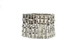 Rhinestone Bracelet Silver Gunmetal