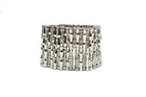 Rhinestone Bracelet Silver Gunmetal