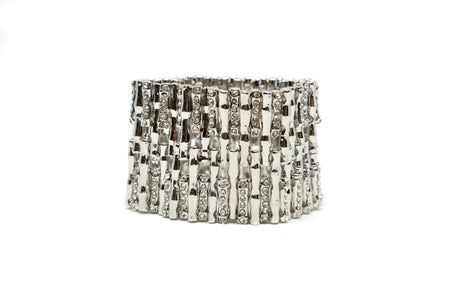Rhinestone Bracelet Silver Gunmetal