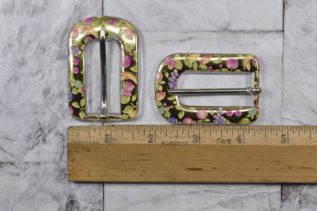 Gold Floral Belt Buckle